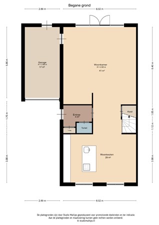 Floorplan - Saffierlaan 8, 4142 RD Leerdam